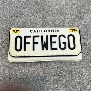 NEW Kate Spade license plate clutch